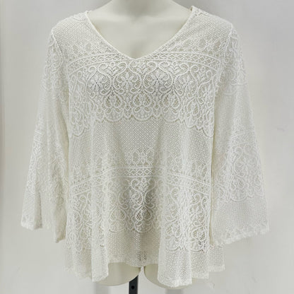 Size 3X RUFF HEWN Lace Shirt