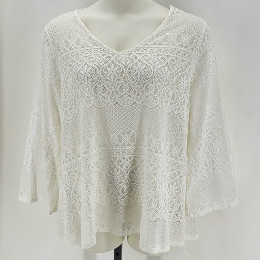Size 3X RUFF HEWN Lace Shirt