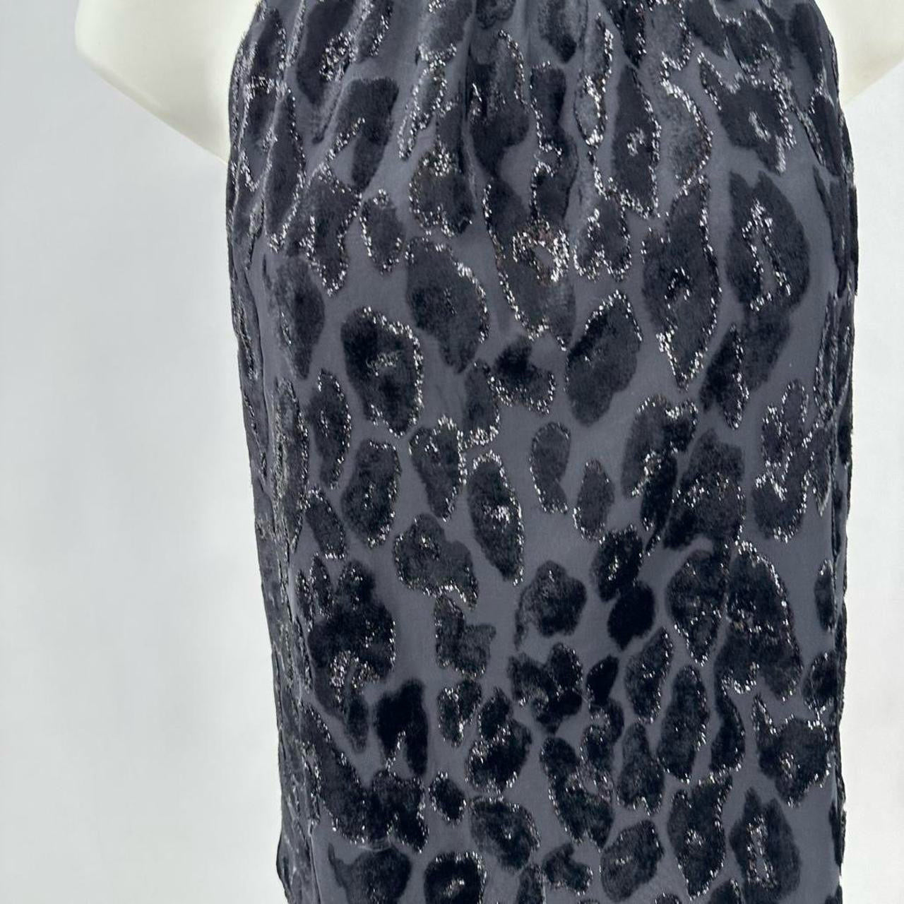 Size 00 WHITE HOUSE BLACK LEOPARD Shirt
