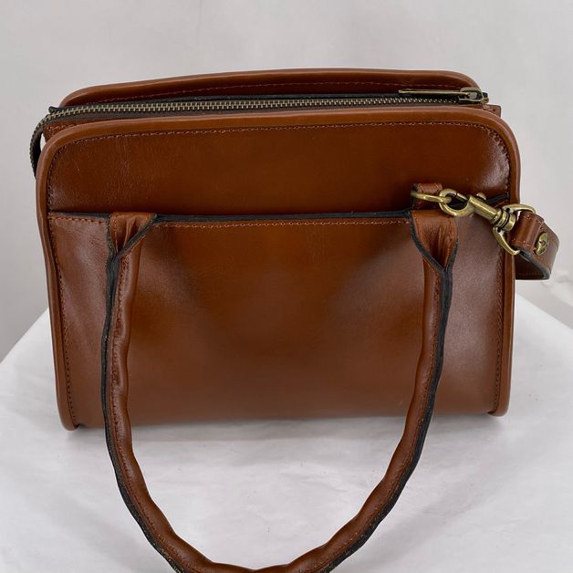 REDDISH BROWN PATRICIA NASH Leather Cross-body