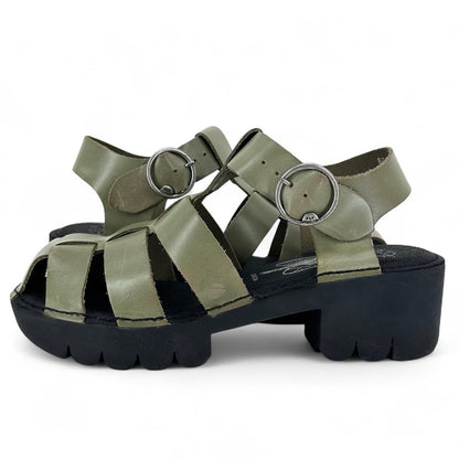 Green W Shoe Size 39 Fly London Sandals