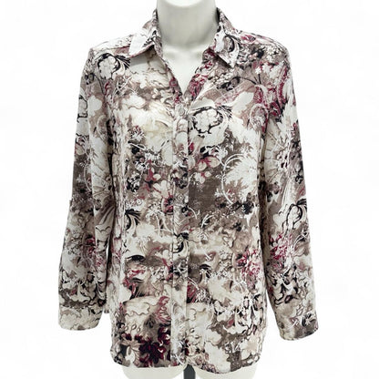 Size 0 CHICO'S Floral Shirt