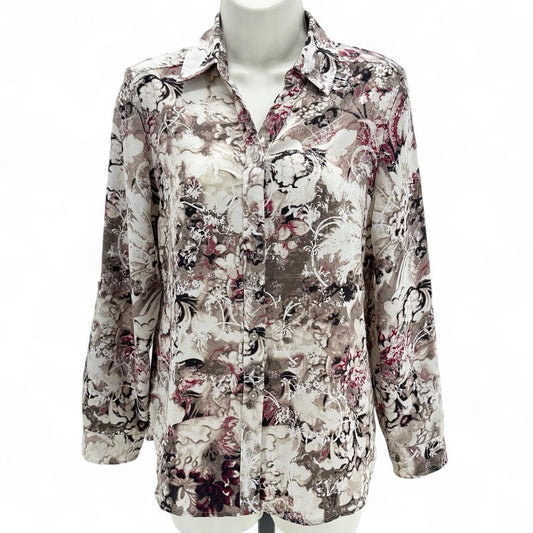Size 0 CHICO'S Floral Shirt