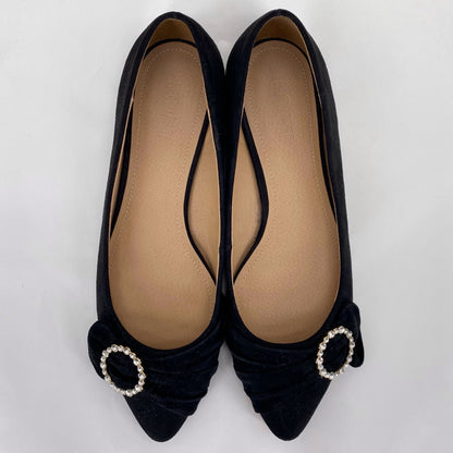 Black W Shoe Size 7.5 LOFT Flats