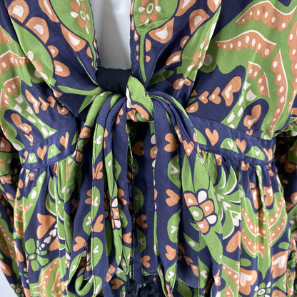 Size M FARM FOR ANTHROPOLOGIE FLOWERS ROMPER
