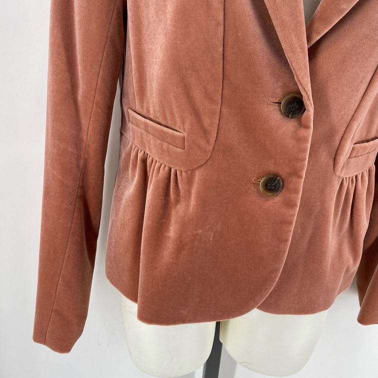 Size 6 J CREW CRUSHED VELVET Blazer