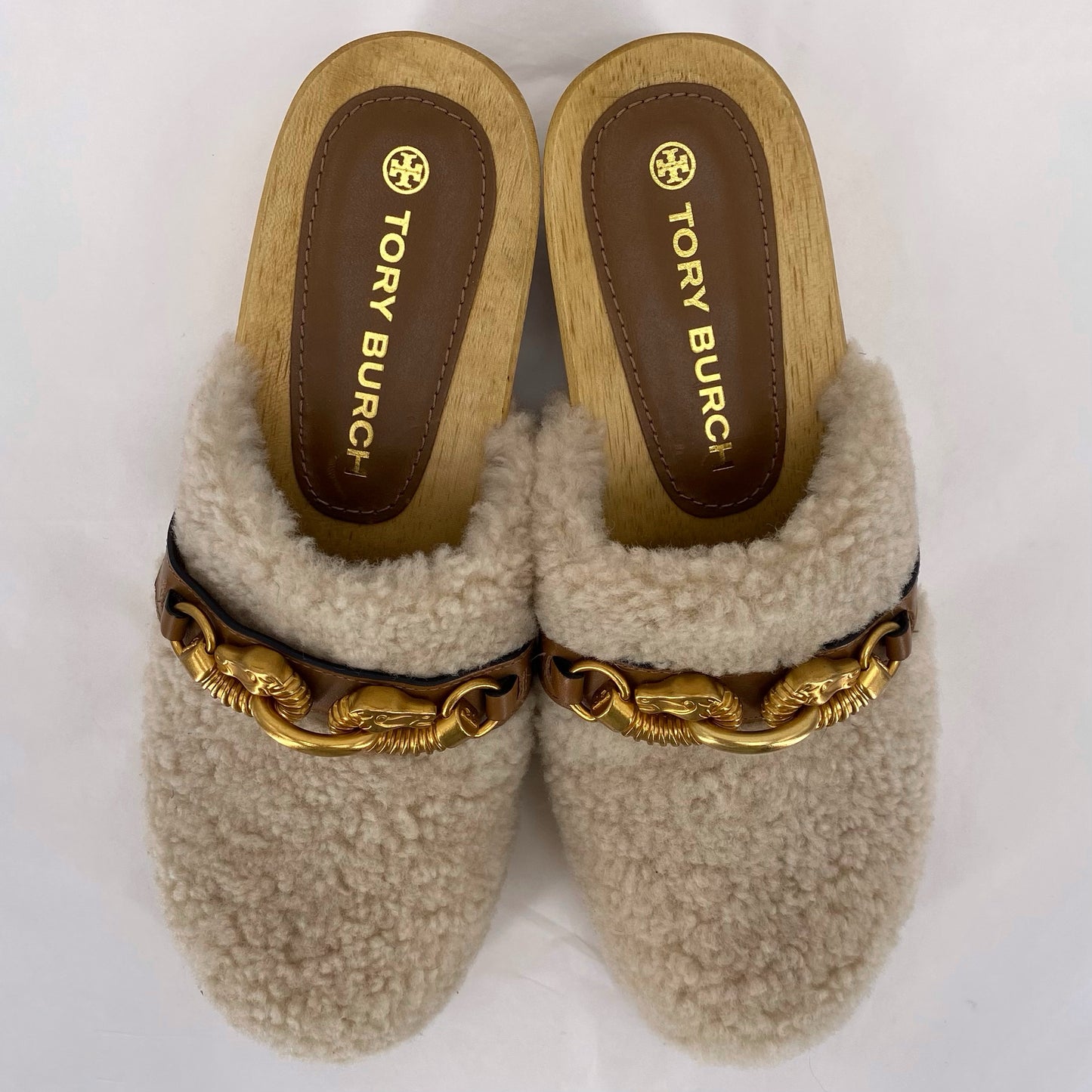 Tan W Shoe Size 7.5 TORY BURCH Flats