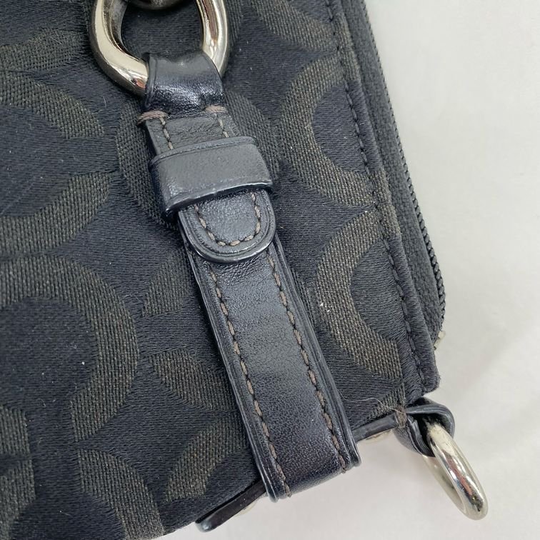 Black COACH Wristlet