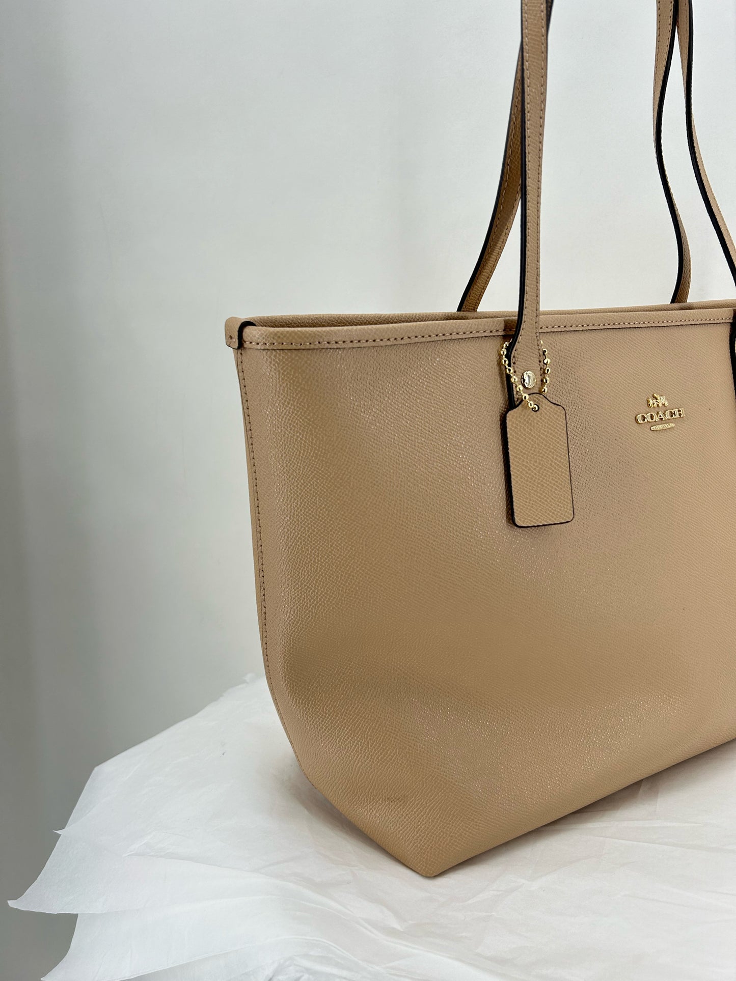 Beige COACH Tote