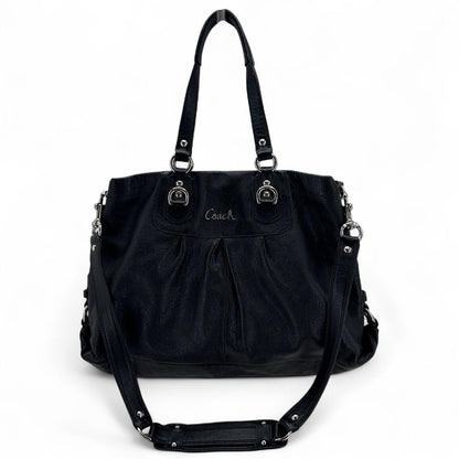 Black COACH Leather Shoulder Bag
