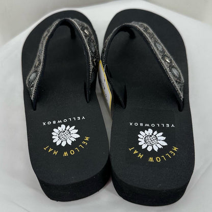 Black W Shoe Size 7 YELLOW BOX Sandals