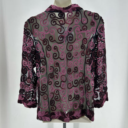 Size 1X PARSLEY & SAGE SWIRL Jacket