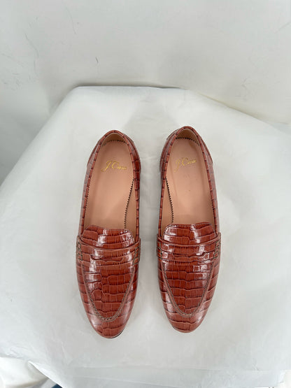 REDDISH BROWN W Shoe Size 7 J CREW Loafer