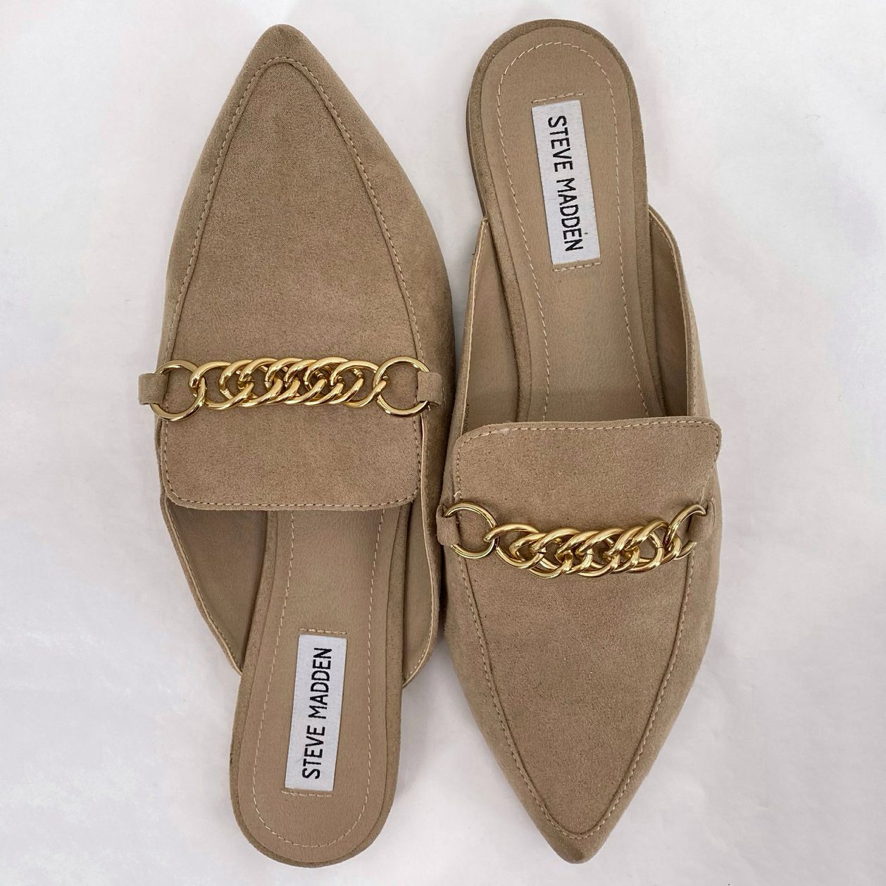 Tan W Shoe Size 9.5 STEVE MADDEN Mules