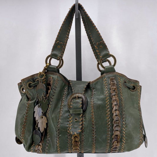 Green ISABELLA FIORE Leather Shoulder Bag