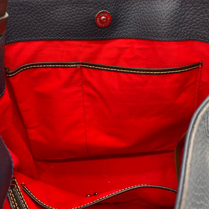 Navy DOONEY & BOURKE Leather Shoulder Bag