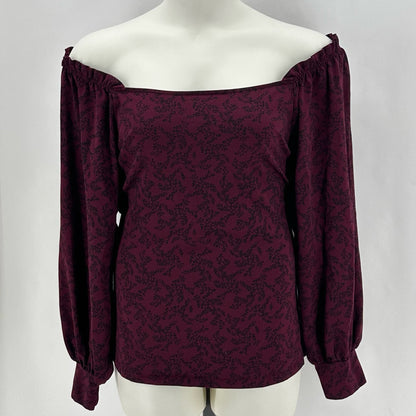 Size 1X ELEGANTEES LEAF Shirt
