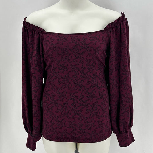 Size 1X ELEGANTEES LEAF Shirt