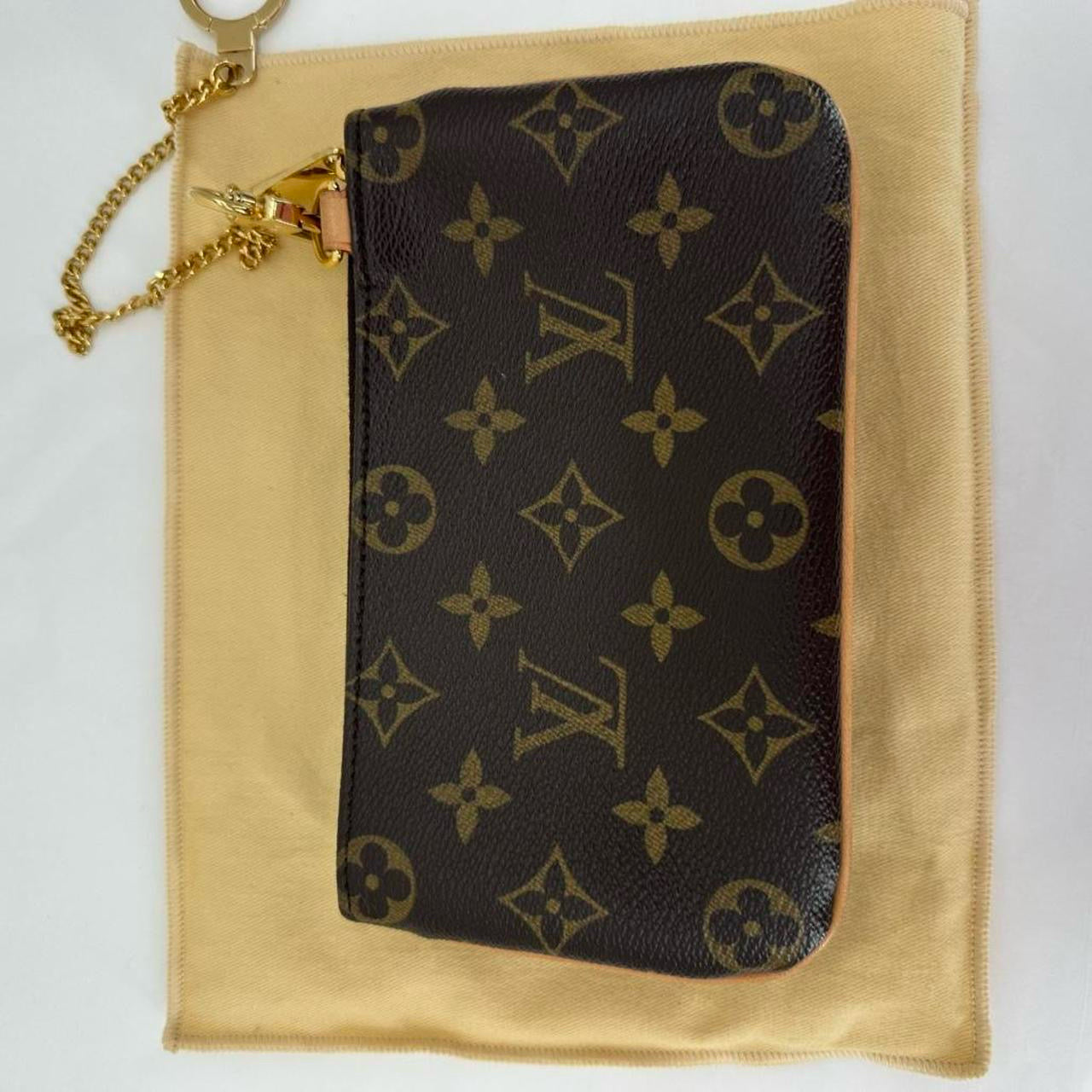 BROWN LOUIS VUITTON Wristlet