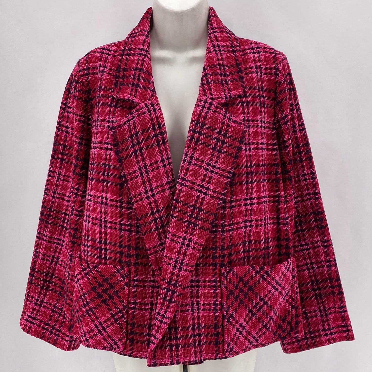 Size M J JILL Plaid Blazer