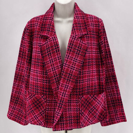 Size M J JILL Plaid Blazer