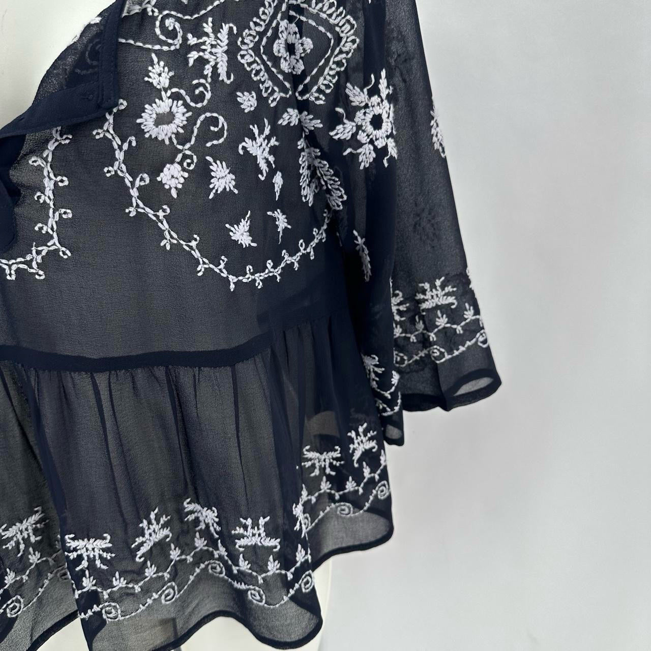 Size S FREE PEOPLE FLOWERS Shirt