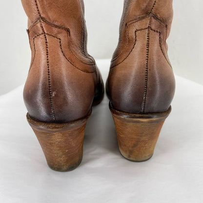 DARK TAN W Shoe Size 10.5 SAM EDDELMAN Boots