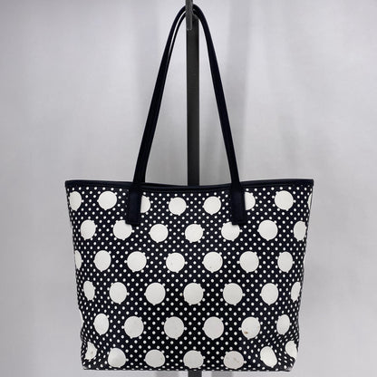 BLACK&CREAM TALBOTS PU Tote
