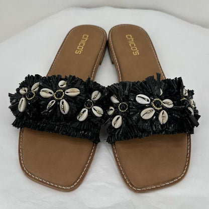 Black W Shoe Size 9 CHICO'S Sandals