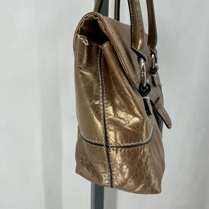 GOLD GIANI BERNINI FAUX LEATHER Shopper