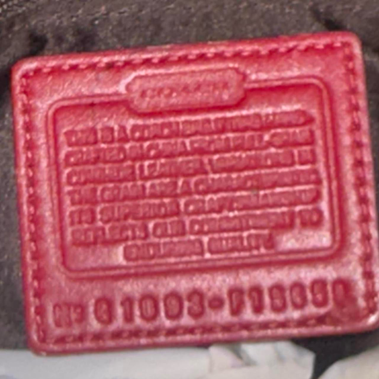 Red COACH Leather PATENT Satchel