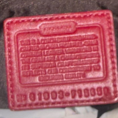 Red COACH Leather PATENT Satchel