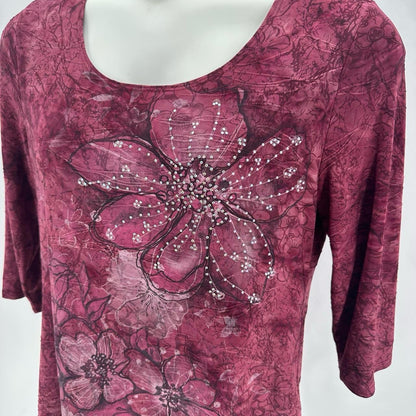 Size XL DRESSBARN Floral Shirt