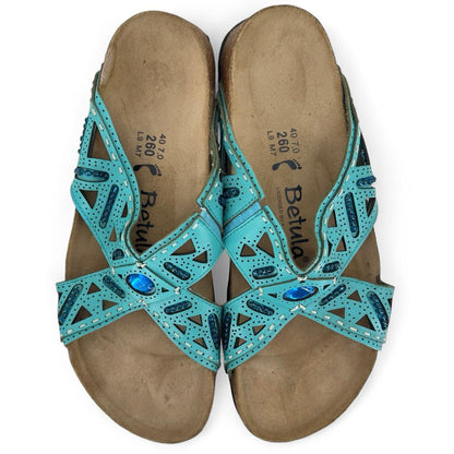 Turqouise W Shoe Size 9 BETULA Sandals