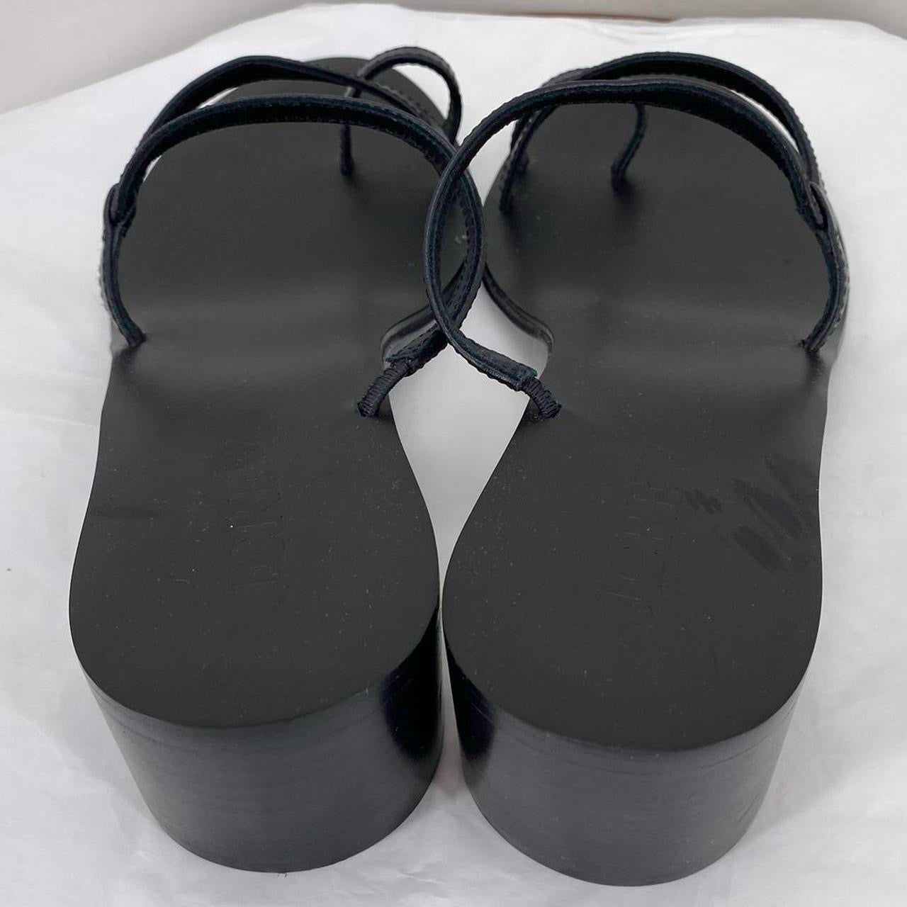 Black W Shoe Size 8.5 J CREW Sandals