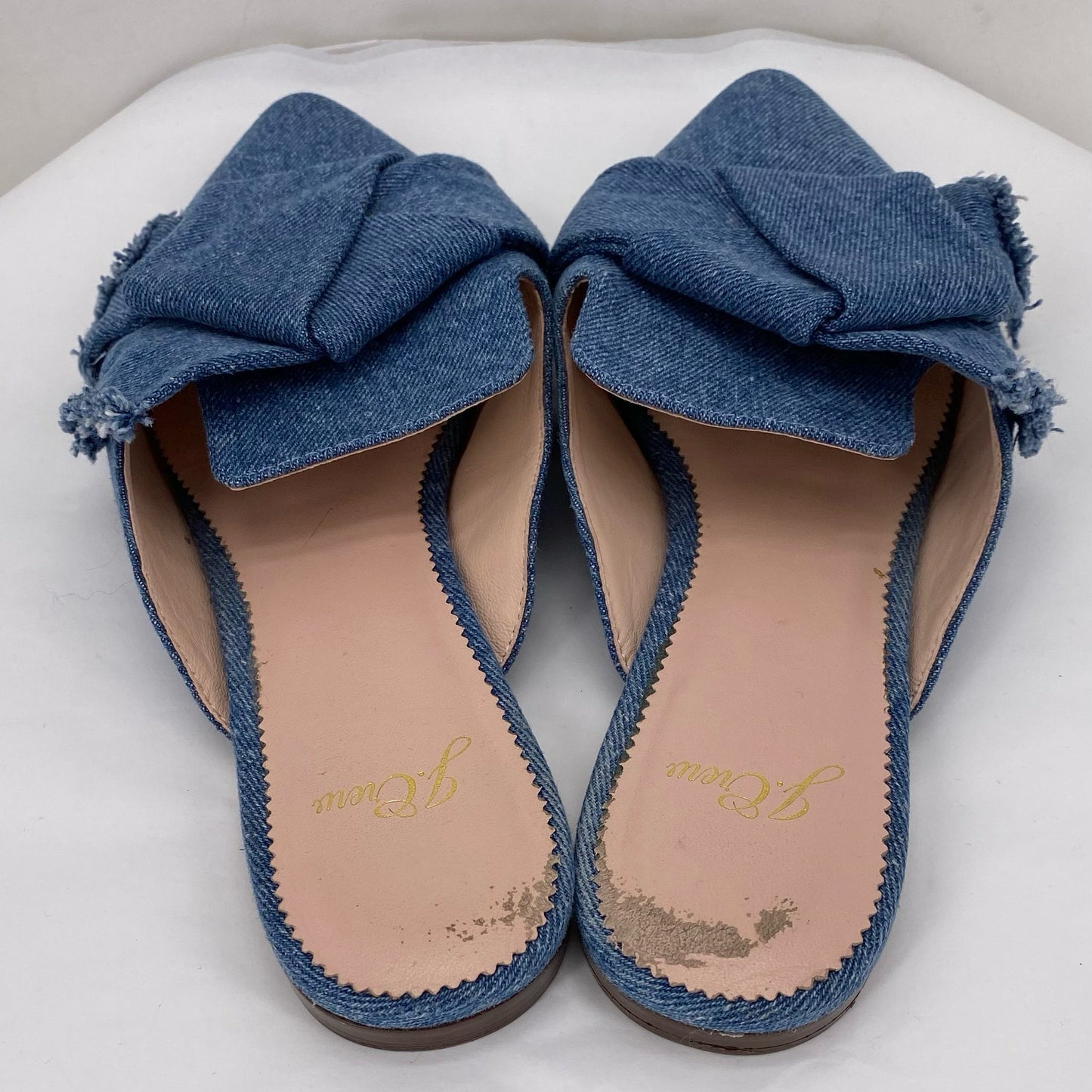 Blue W Shoe Size 7.5 J CREW Mules