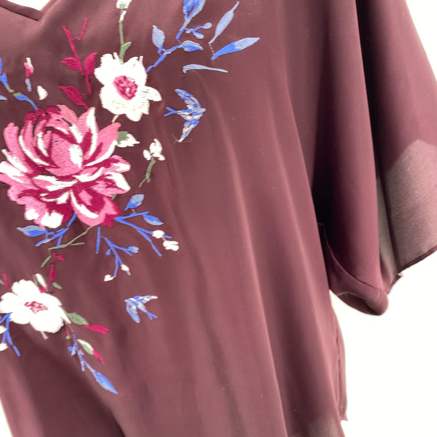 Size S WHITE HOUSE BLACK FLOWERS Shirt