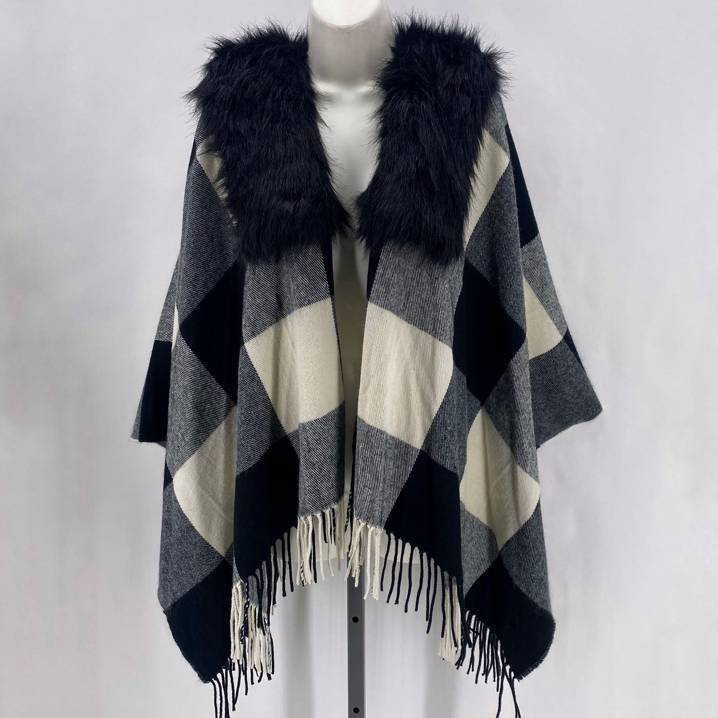 Size One Size J CREW Checkered Shawl