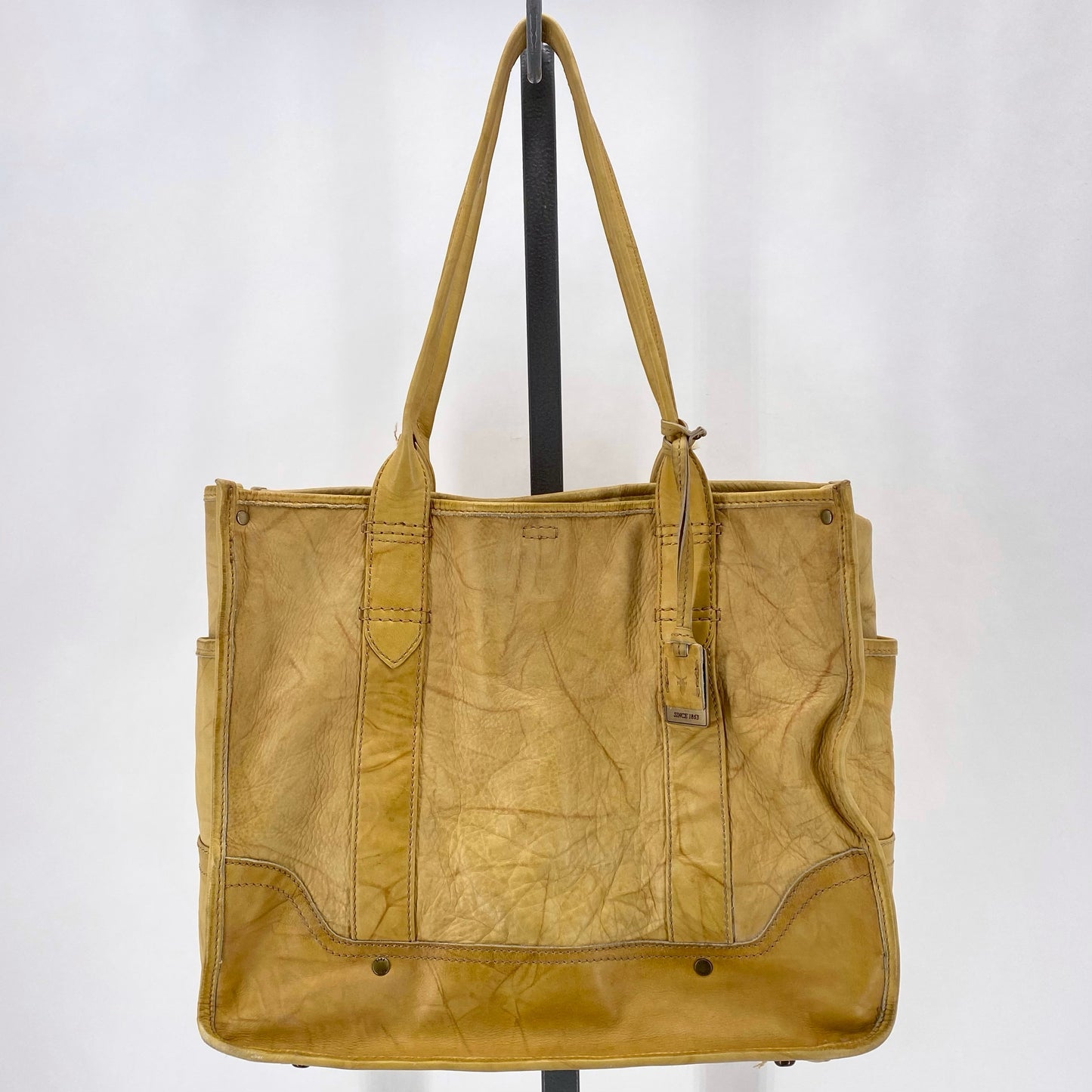 Yellow FRYE Leather Tote