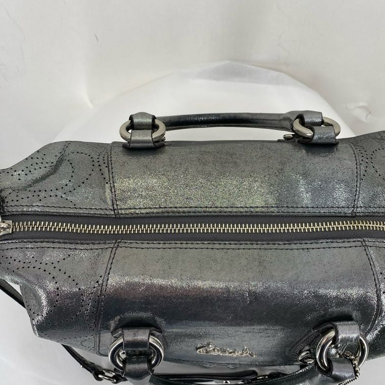 Silver COACH Satchel