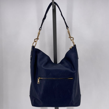 Navy COACH Leather Shoulder Bag