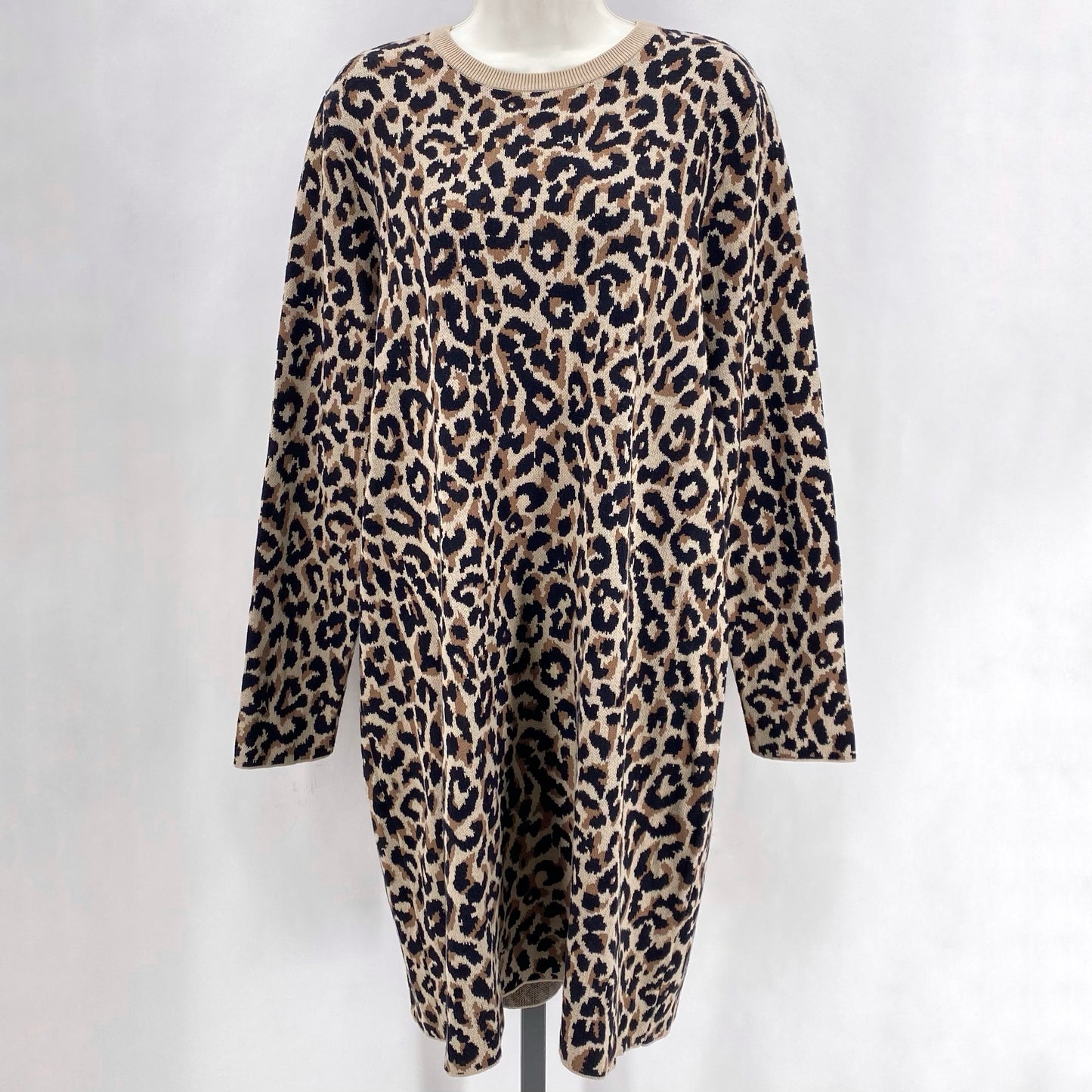 Size XL J CREW LEOPARD Dress