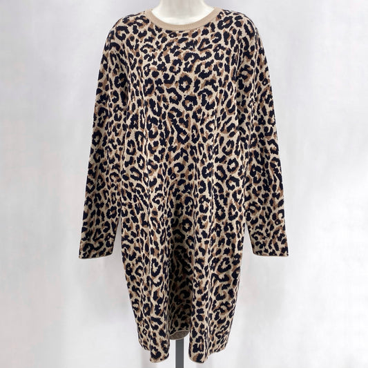 Size XL J CREW LEOPARD Dress