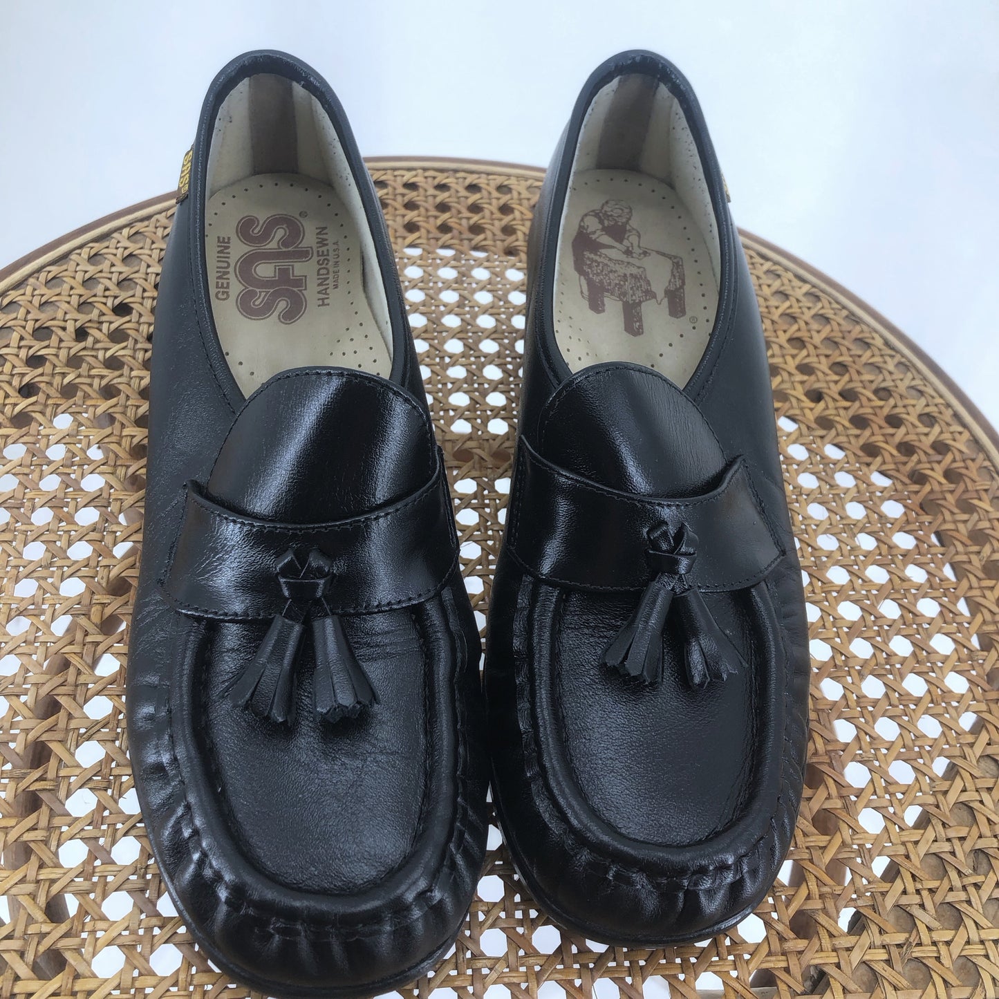Black W Shoe Size 7.5 SAS Loafer