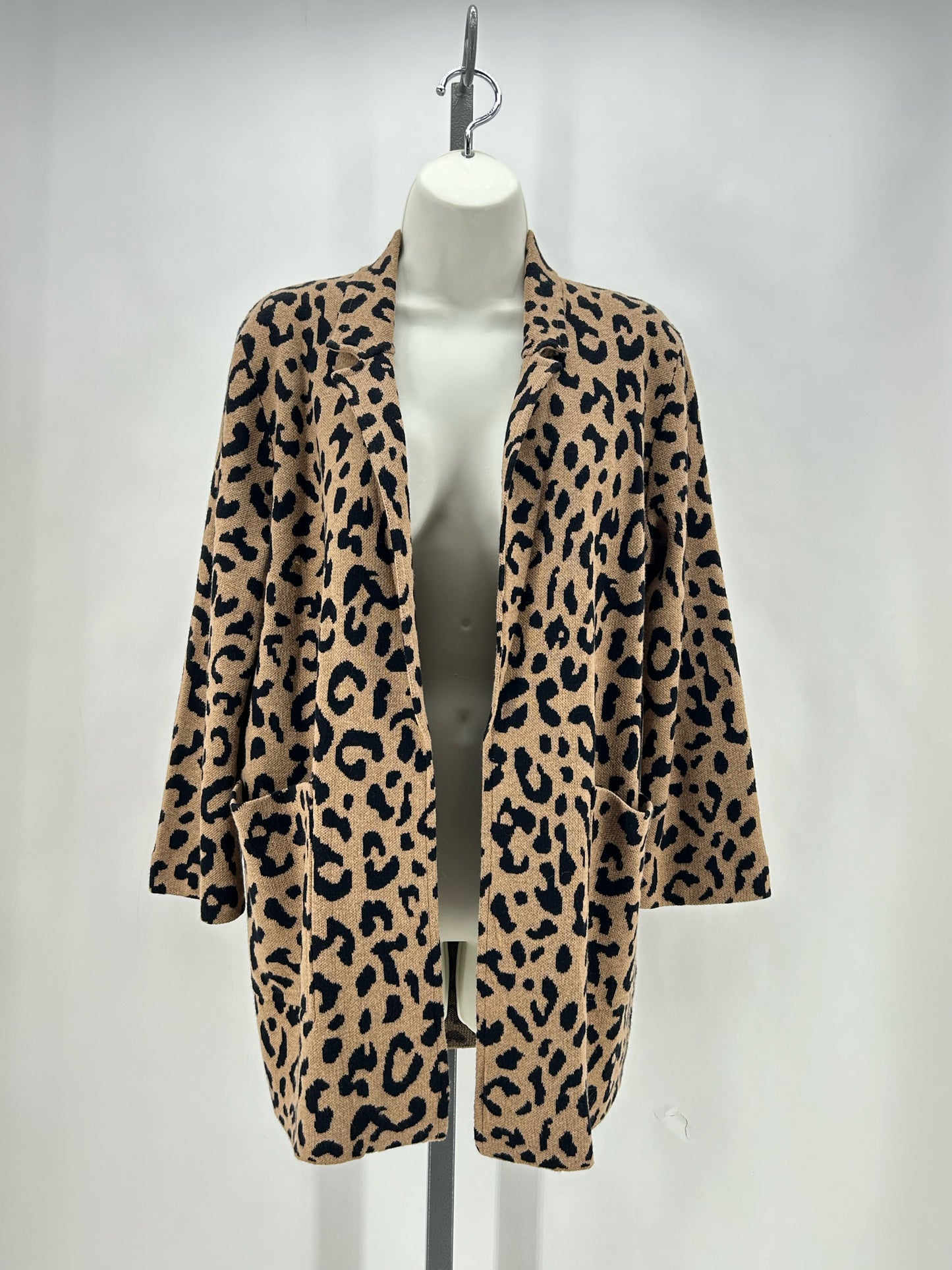 Size S J CREW Animal Print Cardigan