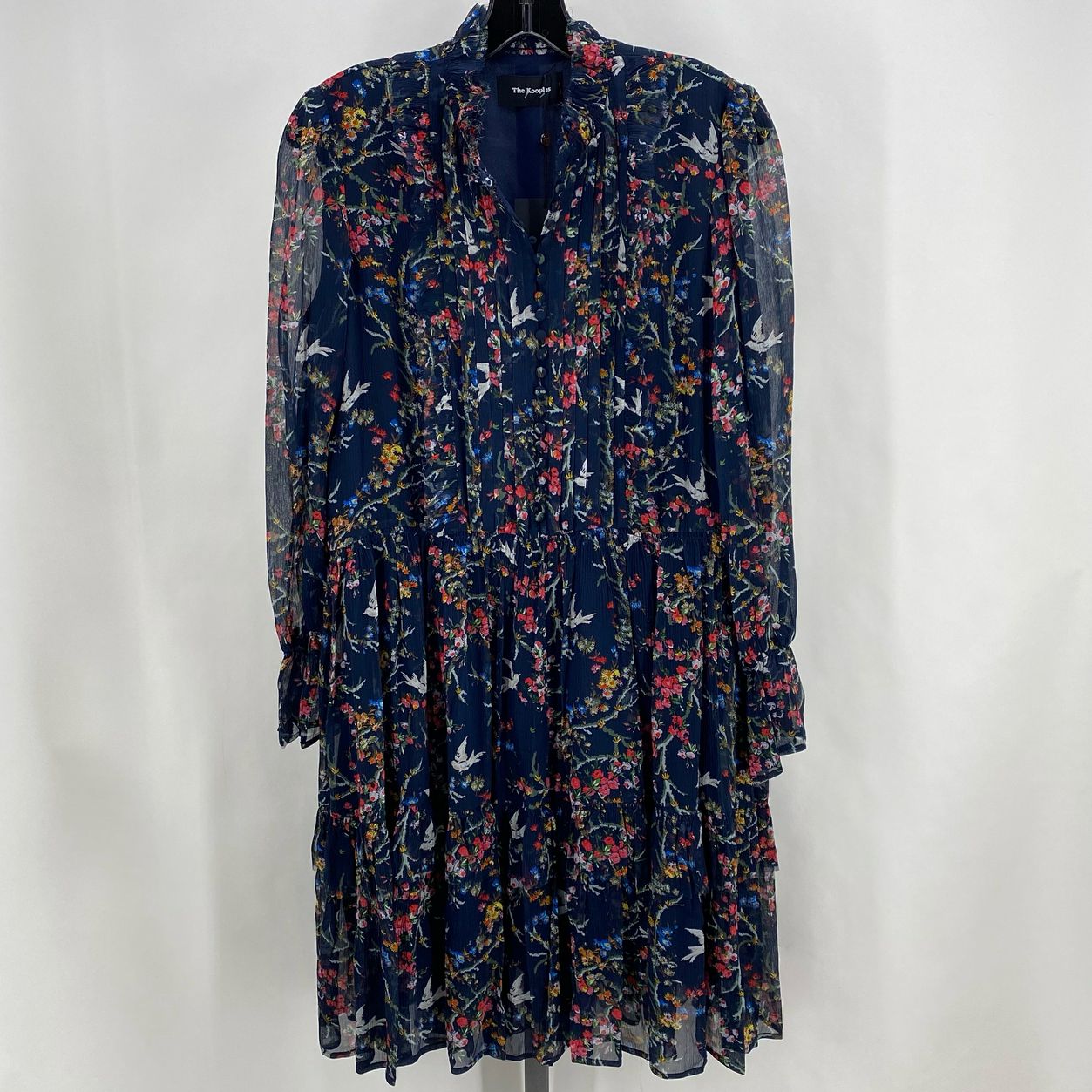 THE KOOPLES Floral-Print sold Silk Babydoll Dress, Size 2 (M)