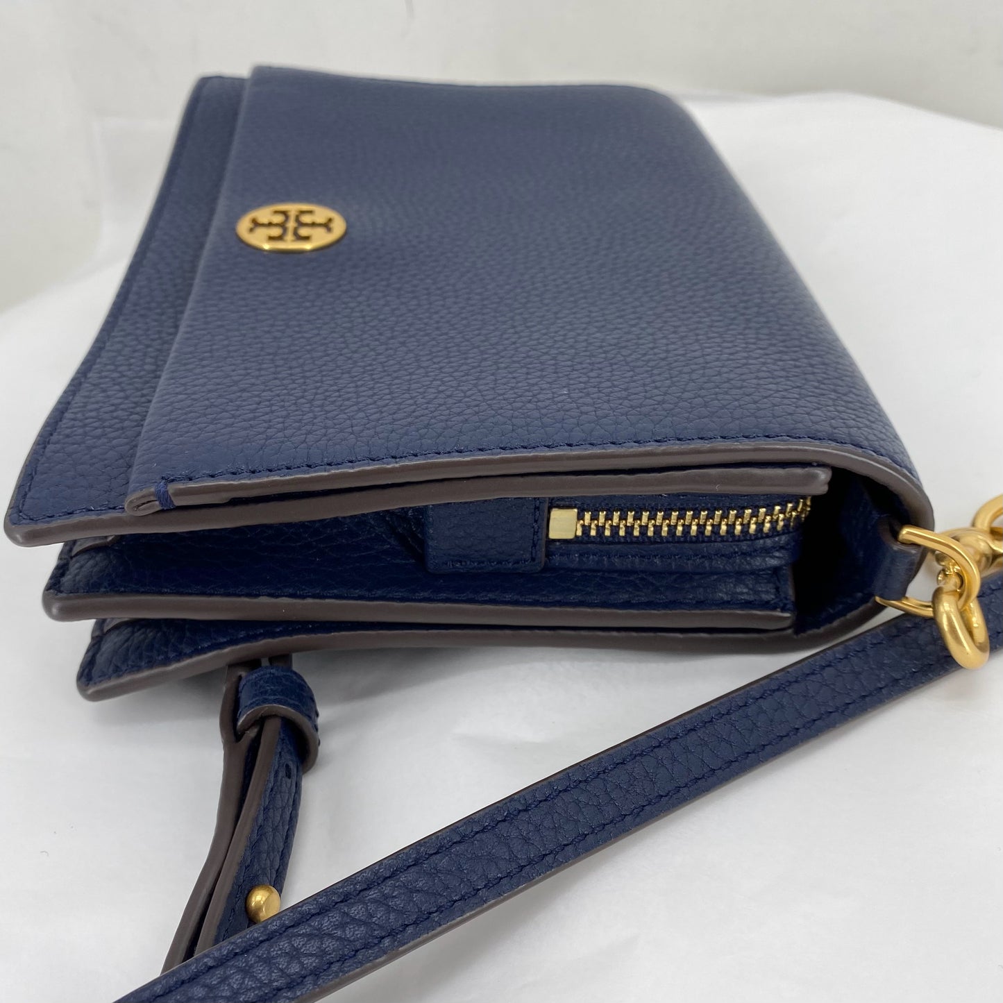Navy TORY BURCH Leather Cross-body