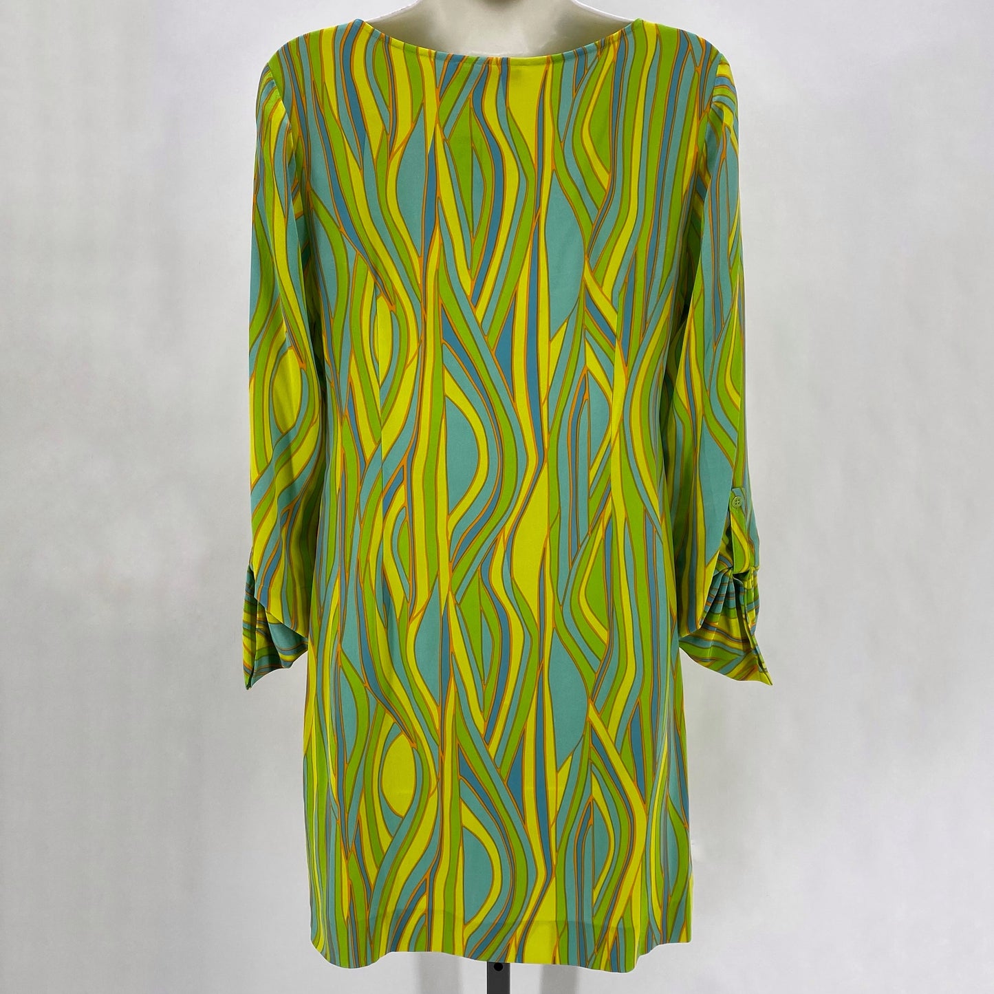 Size 4 BETH BOWLEY SWIRL Silk Dress