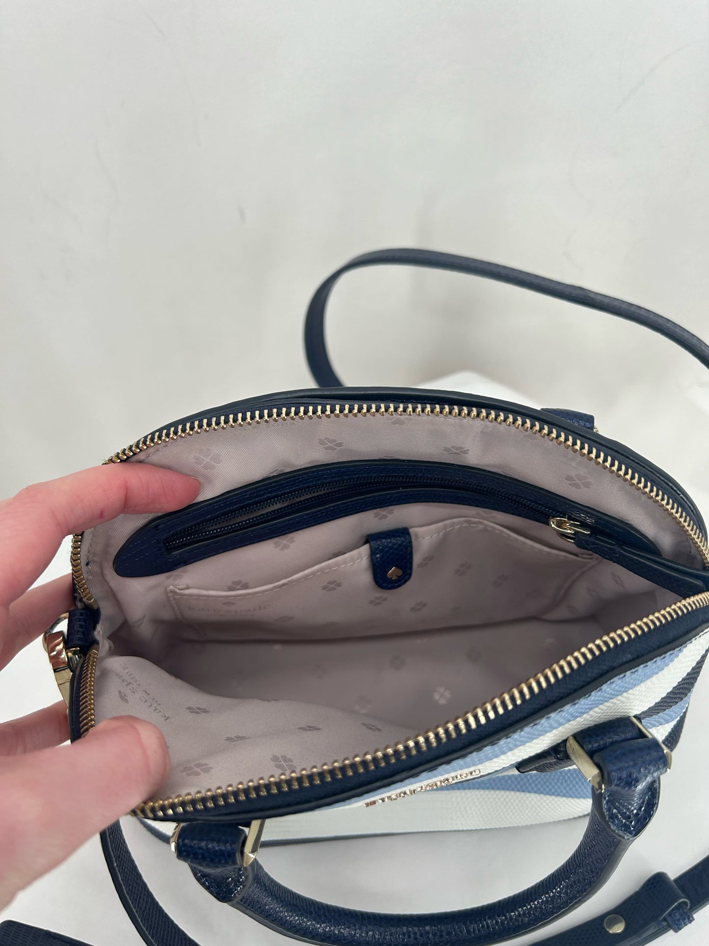 BLUE & WHITE KATE SPADE Cross-body