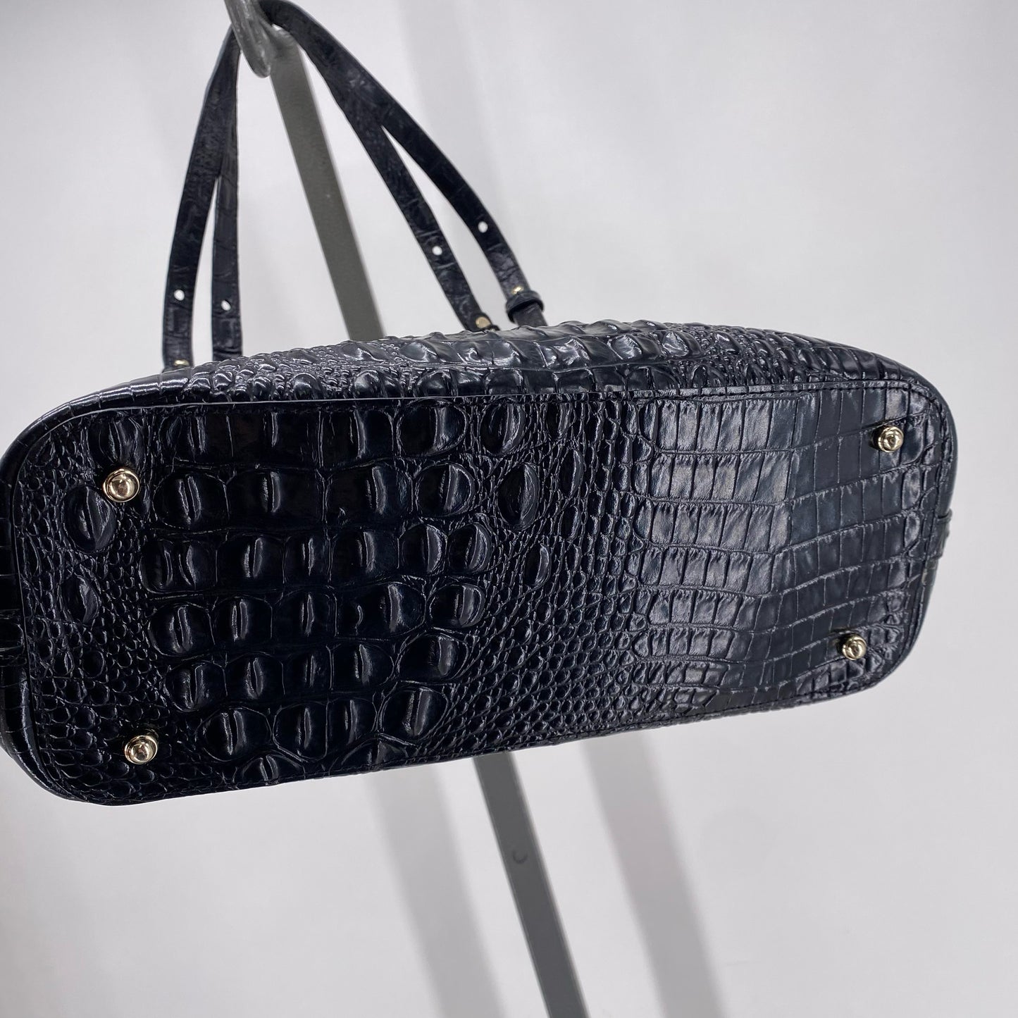 Black BRAHMA Leather Shoulder Bag